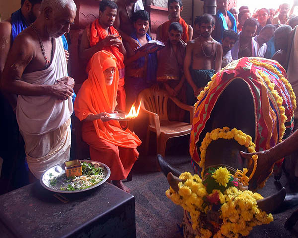 ಶ್ರೀಕೃಷ್ಣ ಮಠ, ಅದಮಾರು ಮಠಗಳಲ್ಲಿ ಗೋಪೂಜೆ